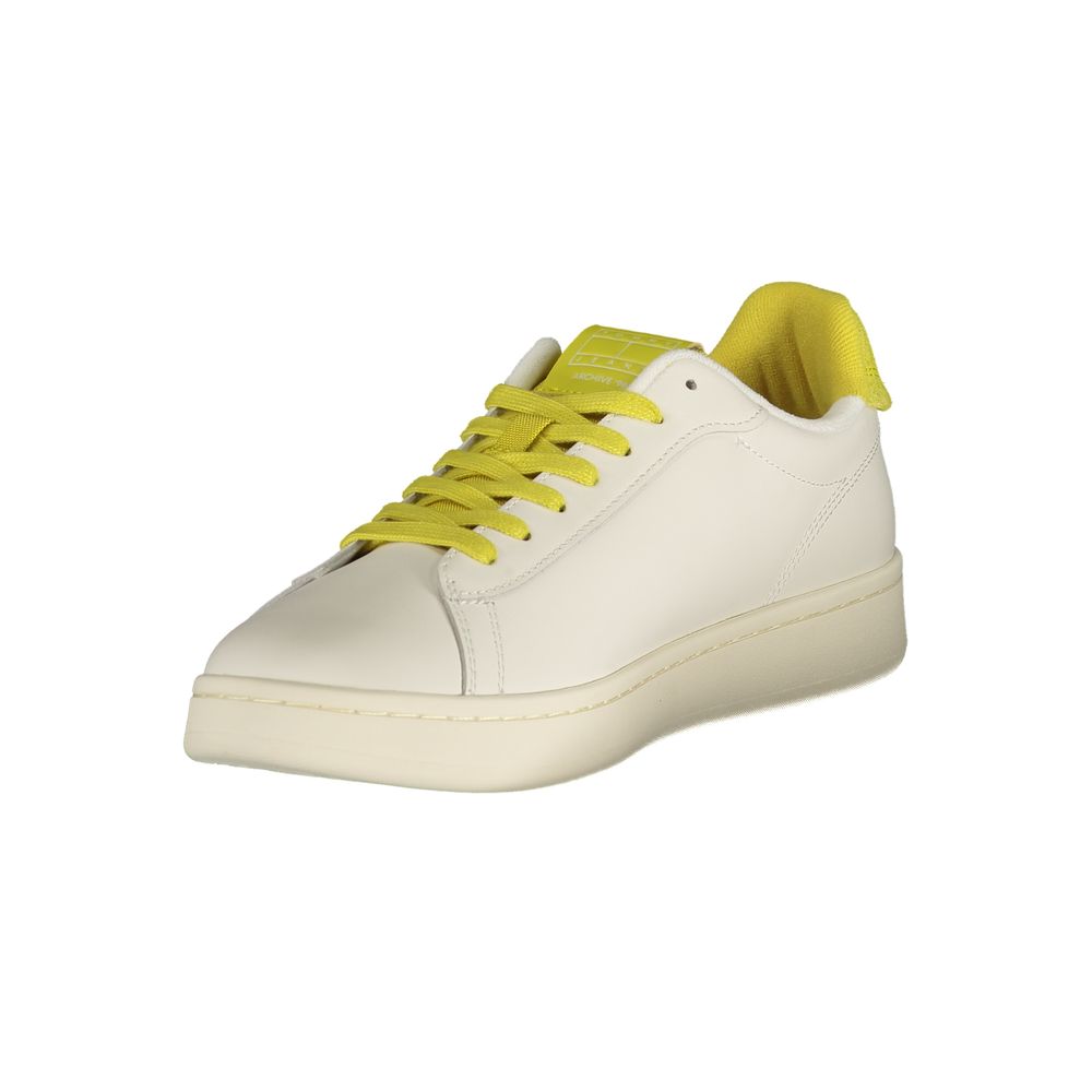 Tommy Hilfiger Bianco Polyurethane Men Sneaker