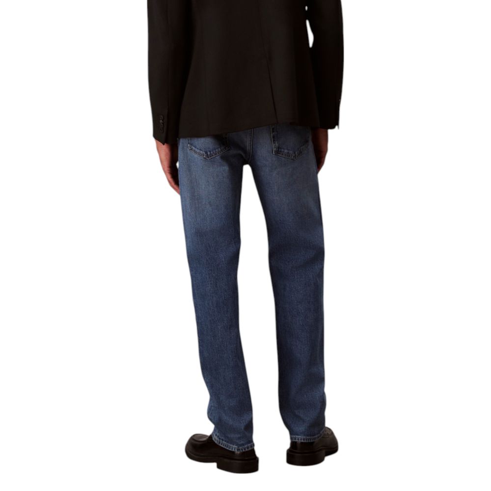 Calvin Klein Jeans Blue Cotton Relaxed Fit Jeans