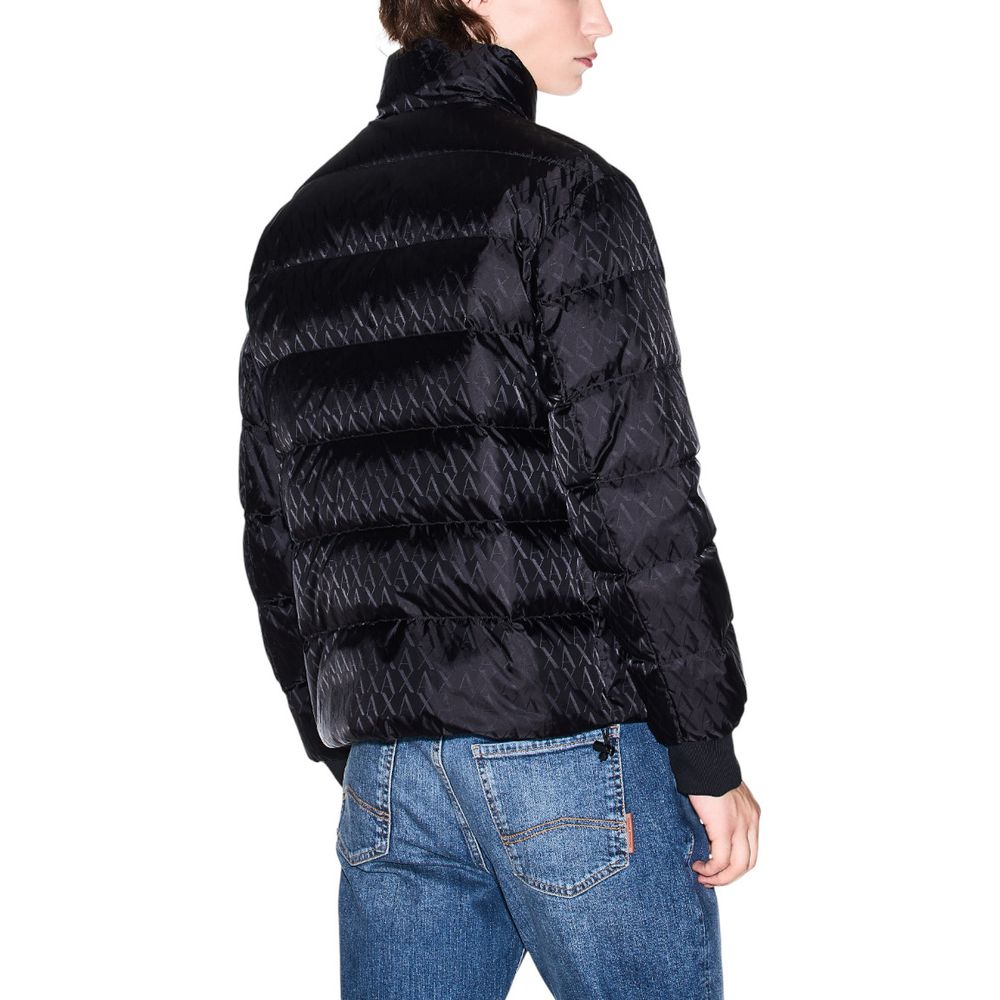 Armani Exchange Black Polyamide Coat