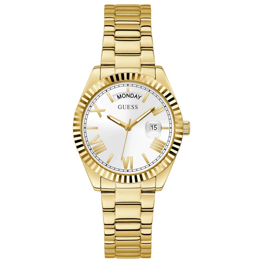 Guess Gold Stainless Steel Dress Watch