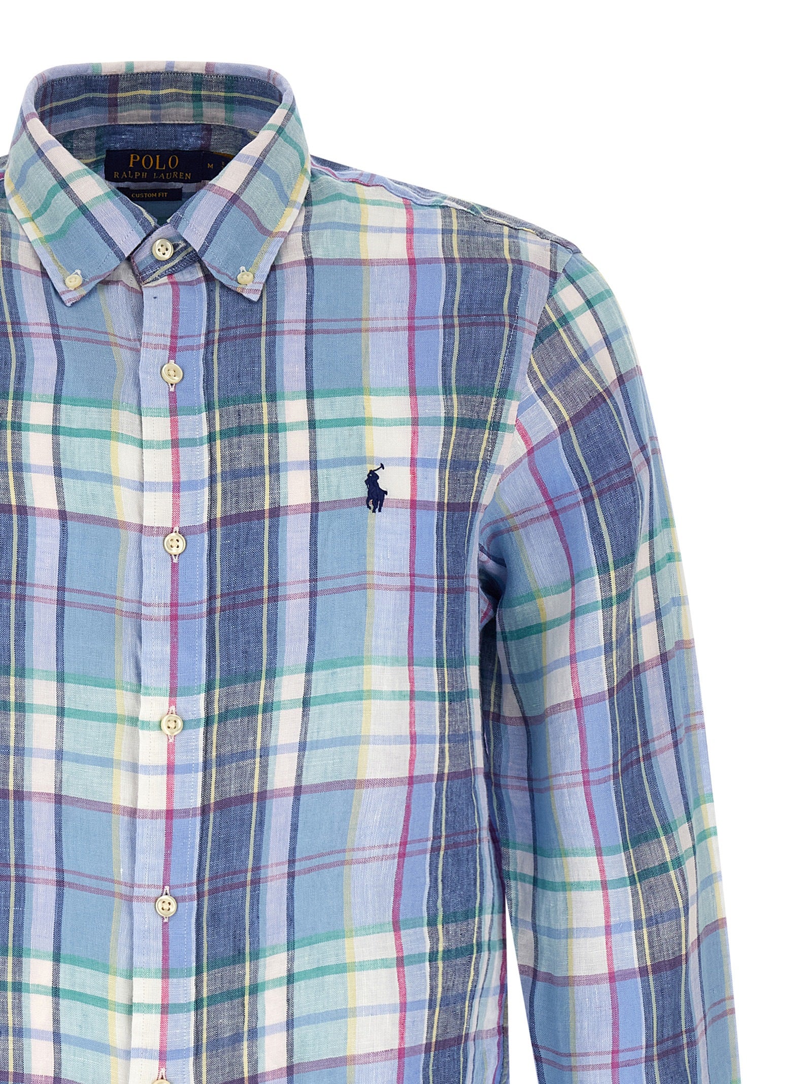 Polo Ralph Lauren Blue Linen Blouse