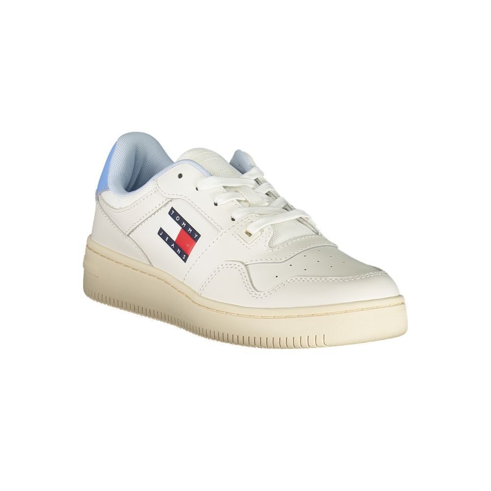Tommy Hilfiger White Polyurethane Women Sneaker
