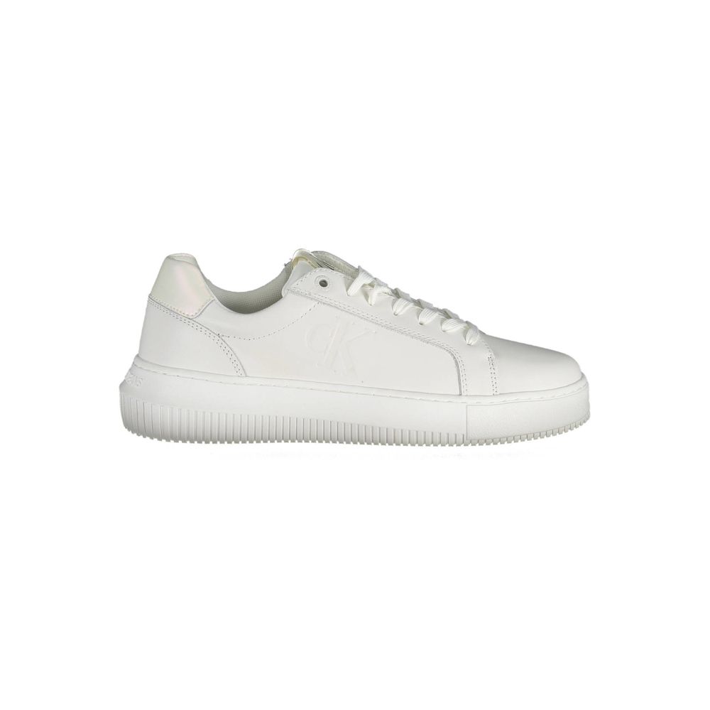 Calvin Klein Bianco Leather Women Sneaker