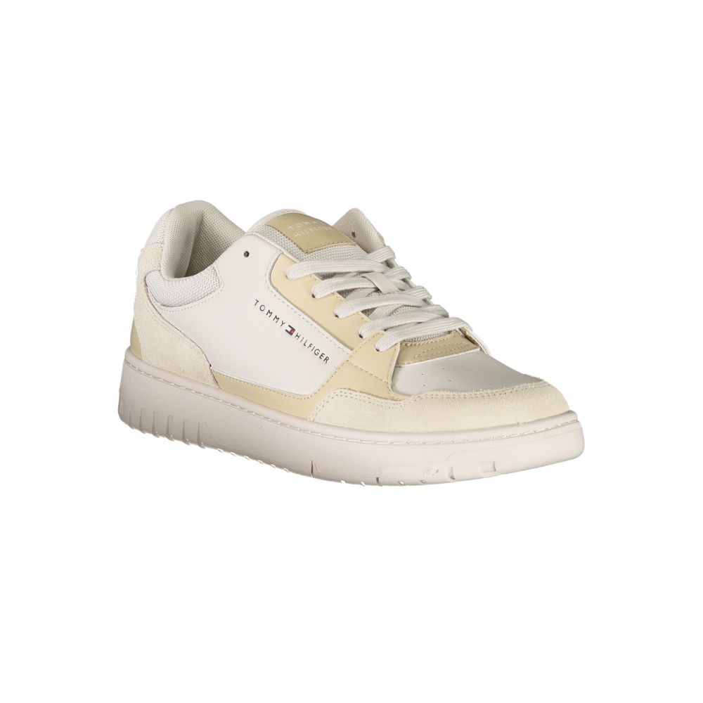 Tommy Hilfiger Beige Polyurethane Men Sneaker