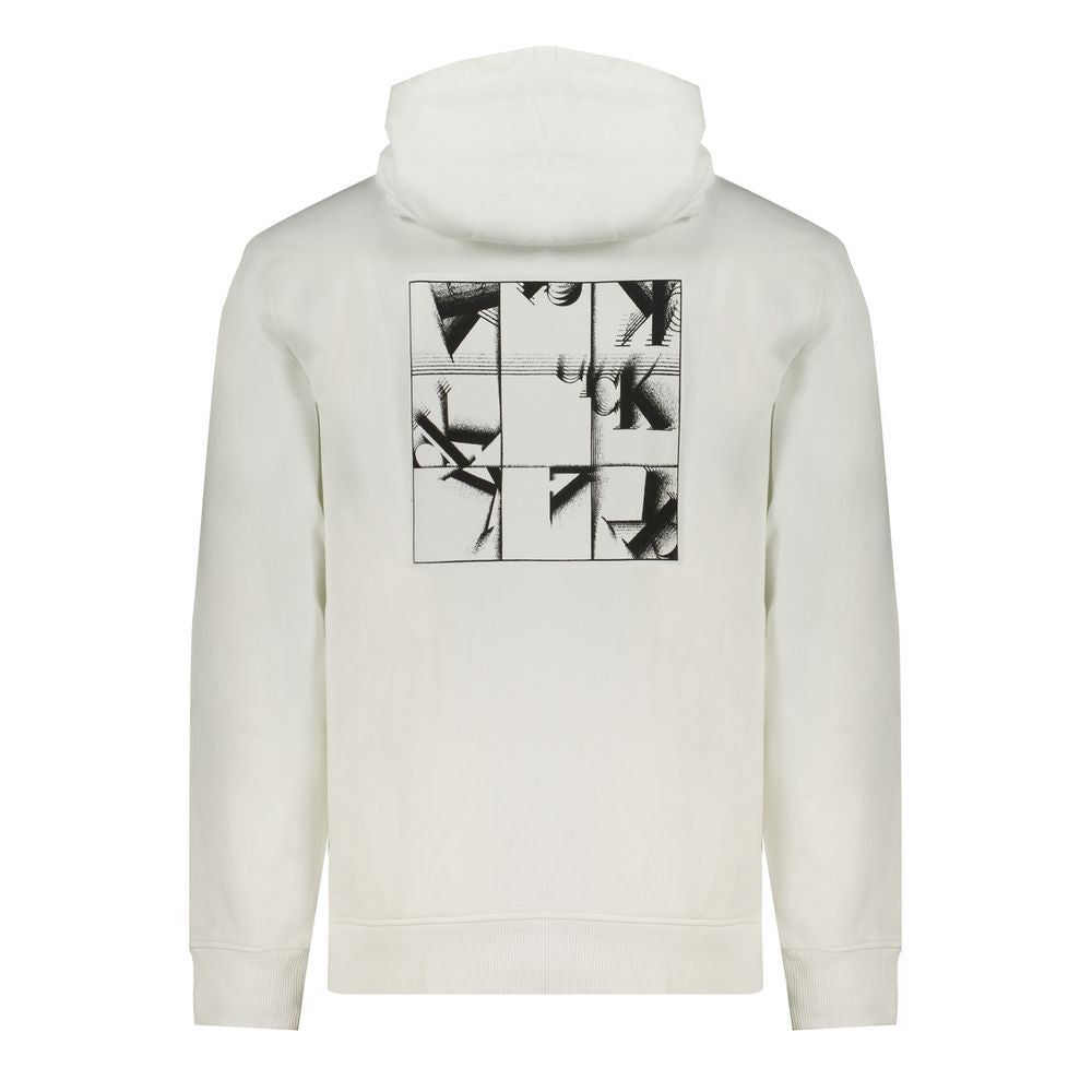 Calvin Klein White Cotton Men's Sweatshirt