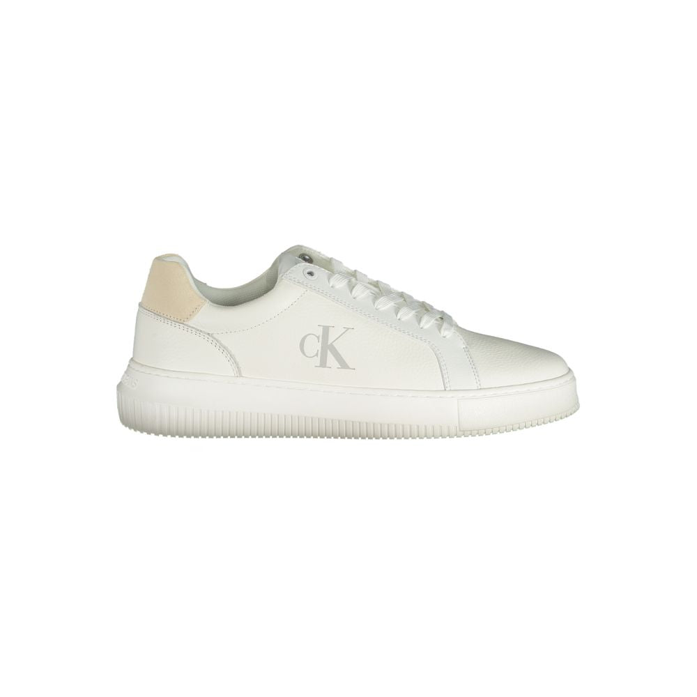 Calvin Klein White Polyurethane Men's Sneaker