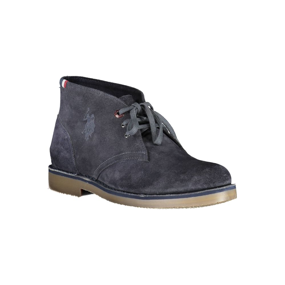 U.S. POLO ASSN. Blue Leather Men's Ankle Boot