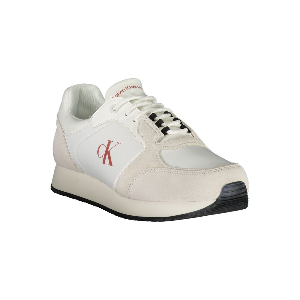Calvin Klein White Polyurethane Men Sneaker