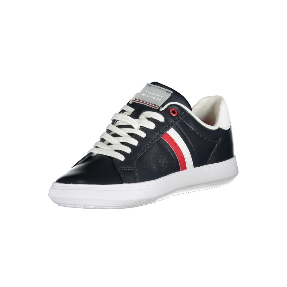 Tommy Hilfiger Blue Leather Men Sneaker
