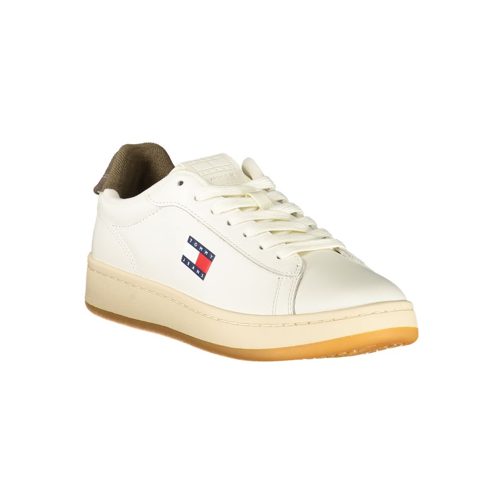 Tommy Hilfiger Bianco Polyurethane Women Sneaker