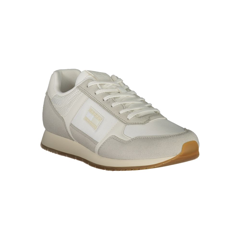 Tommy Hilfiger Bianco Polyurethane Men Sneaker