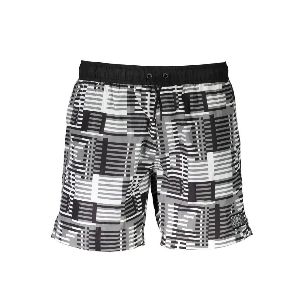 Karl Lagerfeld Black Polyester Men's Swim Boxer