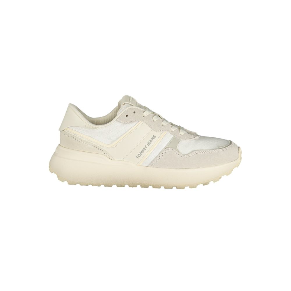 Tommy Hilfiger White Polyurethane Women Sneaker