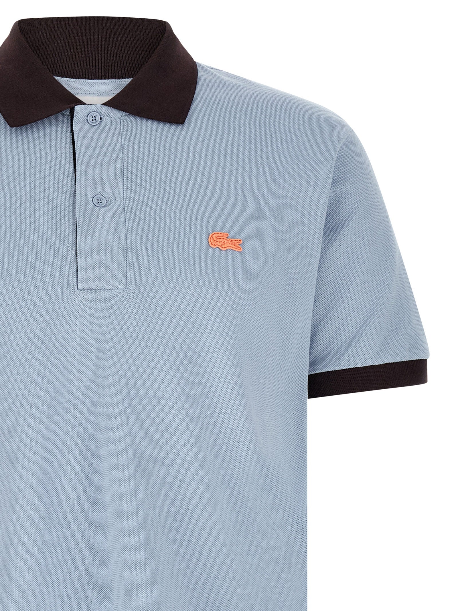 Lacoste Blue Cotton Polo Shirt