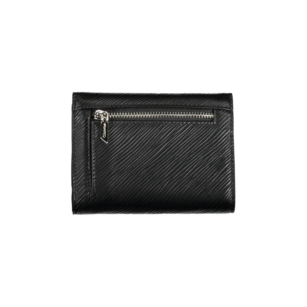 Black Polyurethane Women Wallet