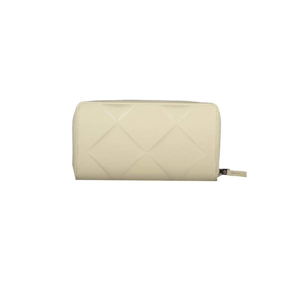 Beige Polyester Women Wallet