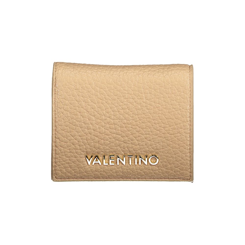 Beige Polyurethane Women Wallet