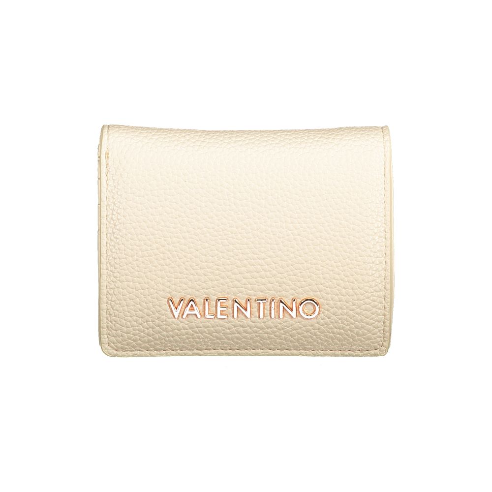 Beige Polyurethane Women Wallet