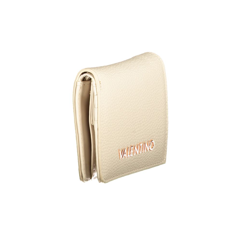 Beige Polyurethane Women Wallet