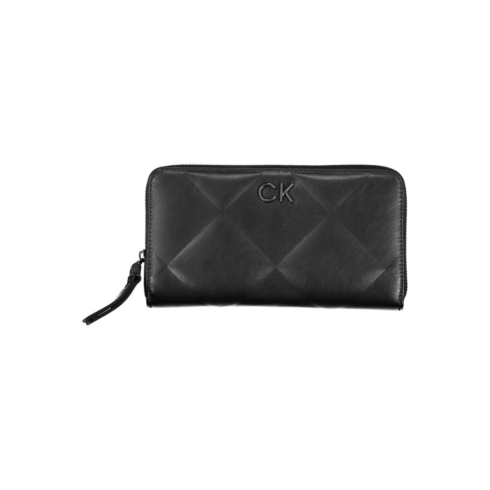 Black Polyester Women Wallet