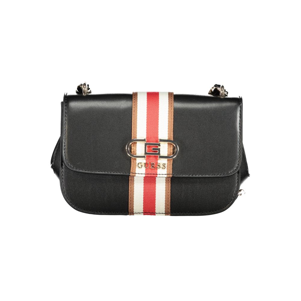 Guess Jeans Nero Poliuretano Women Handbag