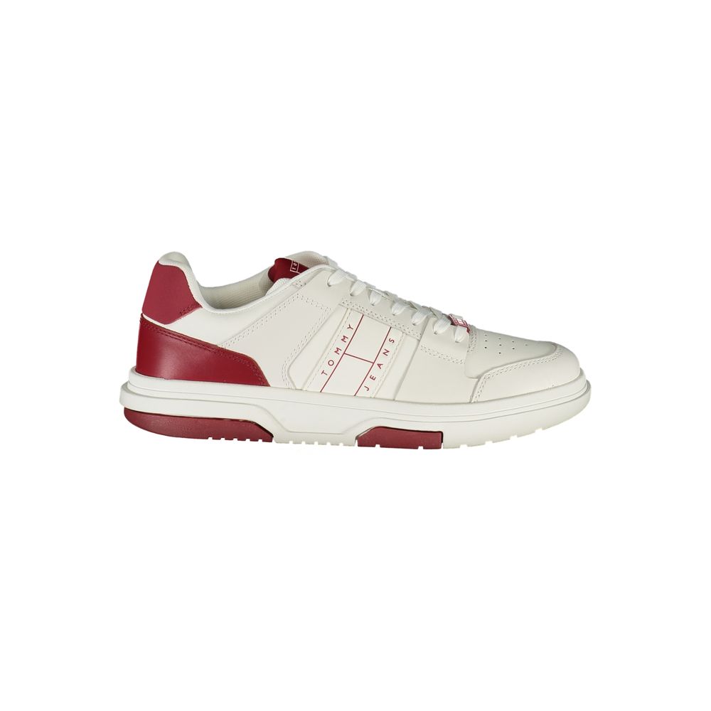 Tommy Hilfiger Red Polyurethane Men's Sneaker