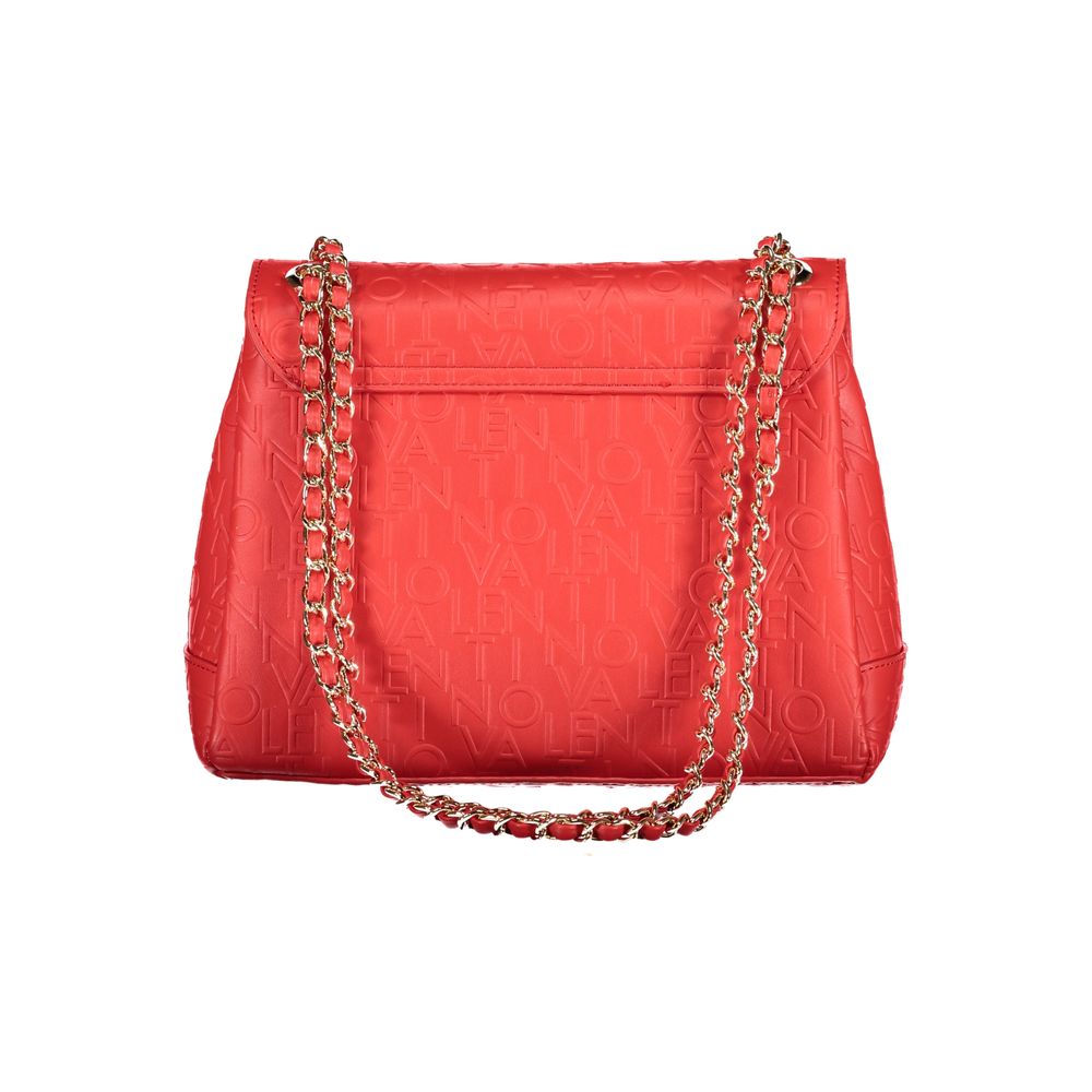 Rosso Polyurethane Women Handbag