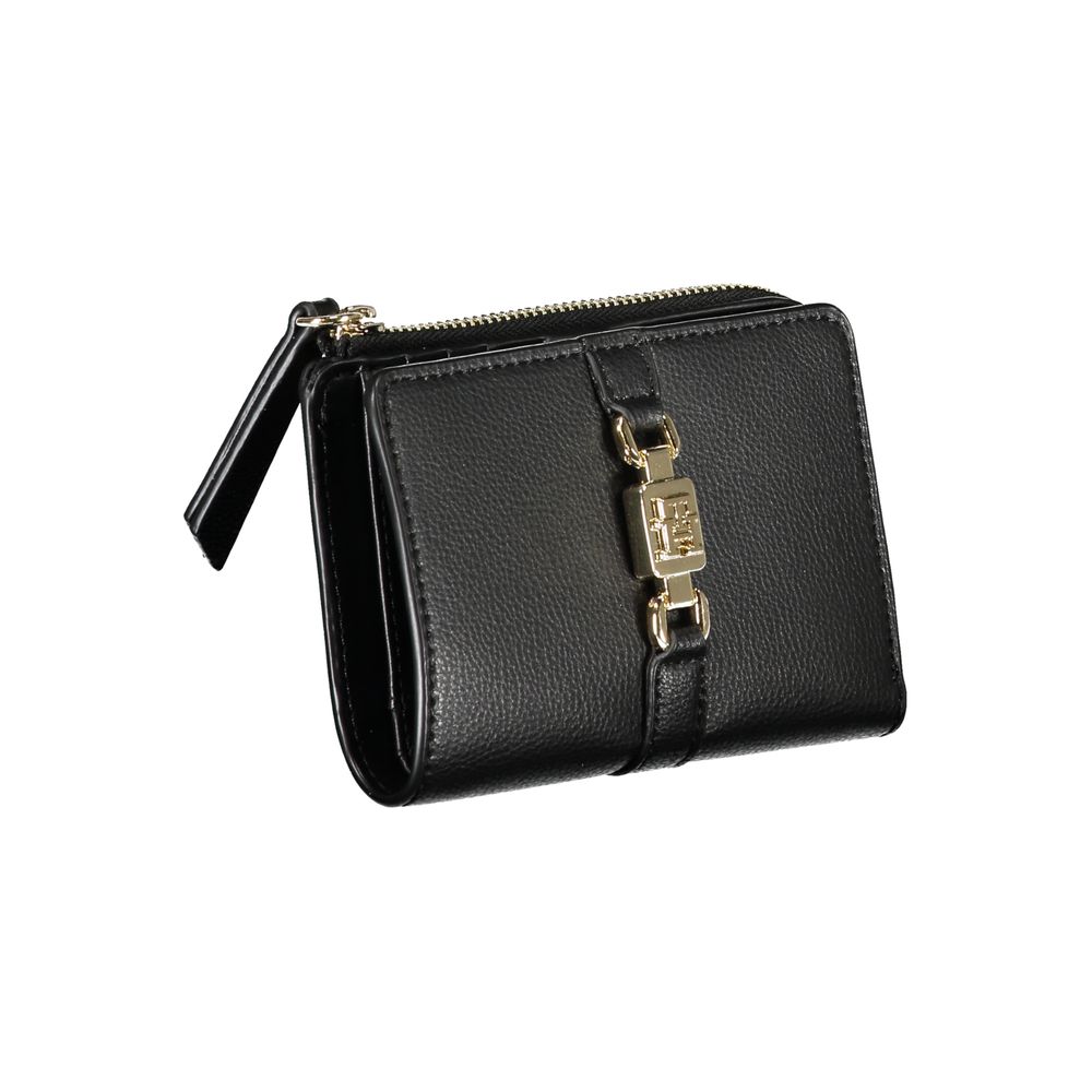 Black Polyester Women Wallet