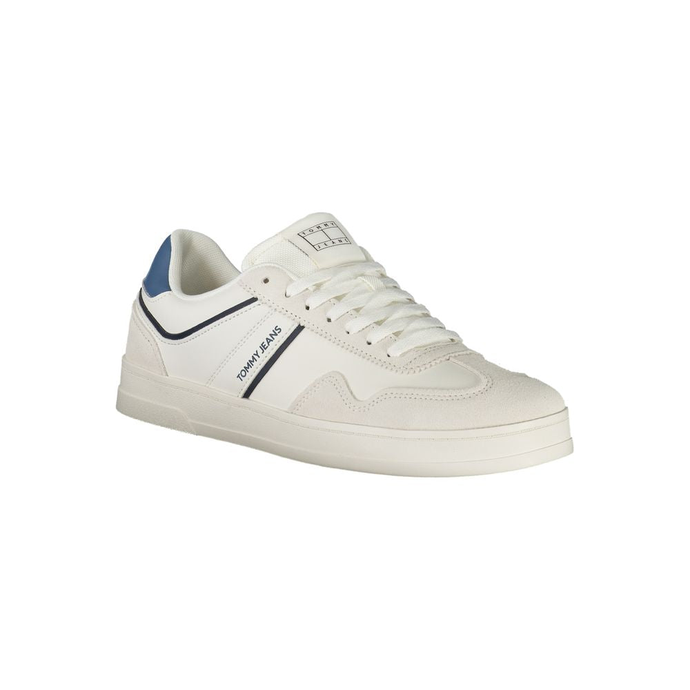 White Polyurethane Men's Sneaker