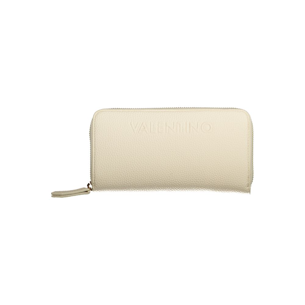 Beige Polyurethane Women Wallet