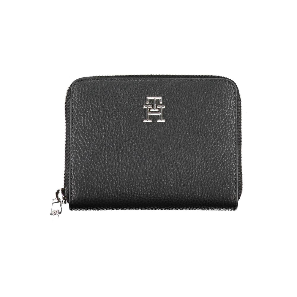 Black Polyurethane Women Wallet