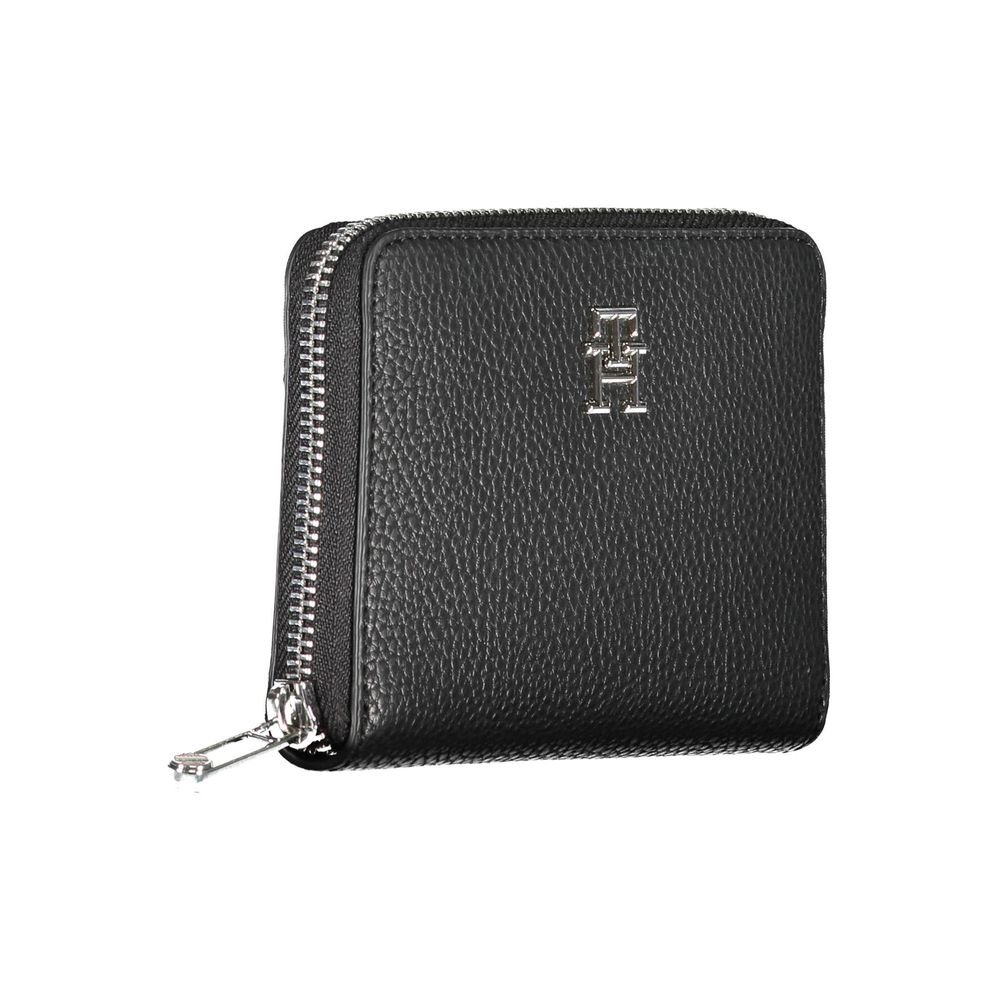 Black Polyurethane Women Wallet
