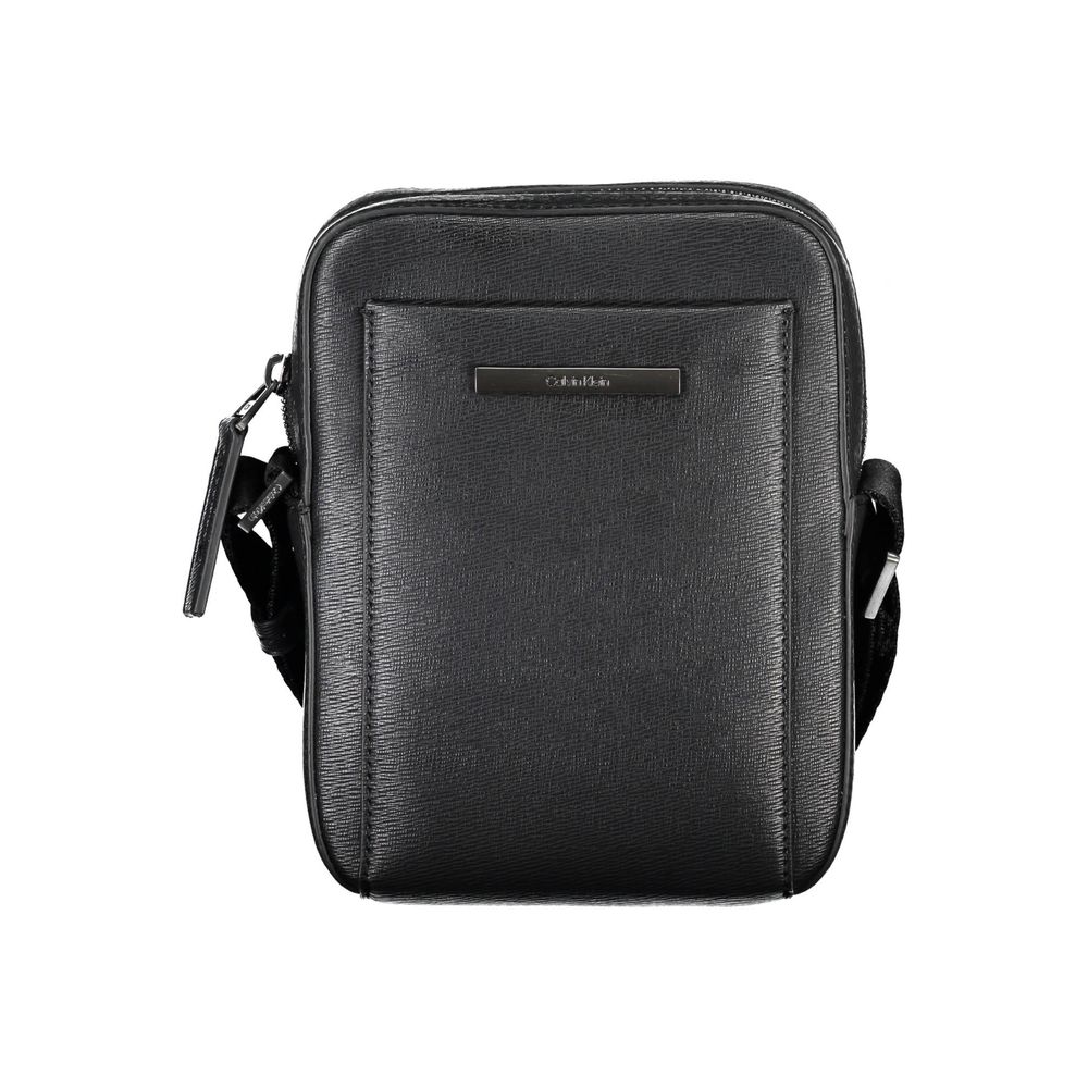 Calvin Klein Black Polyurethane Men Shoulder Bag