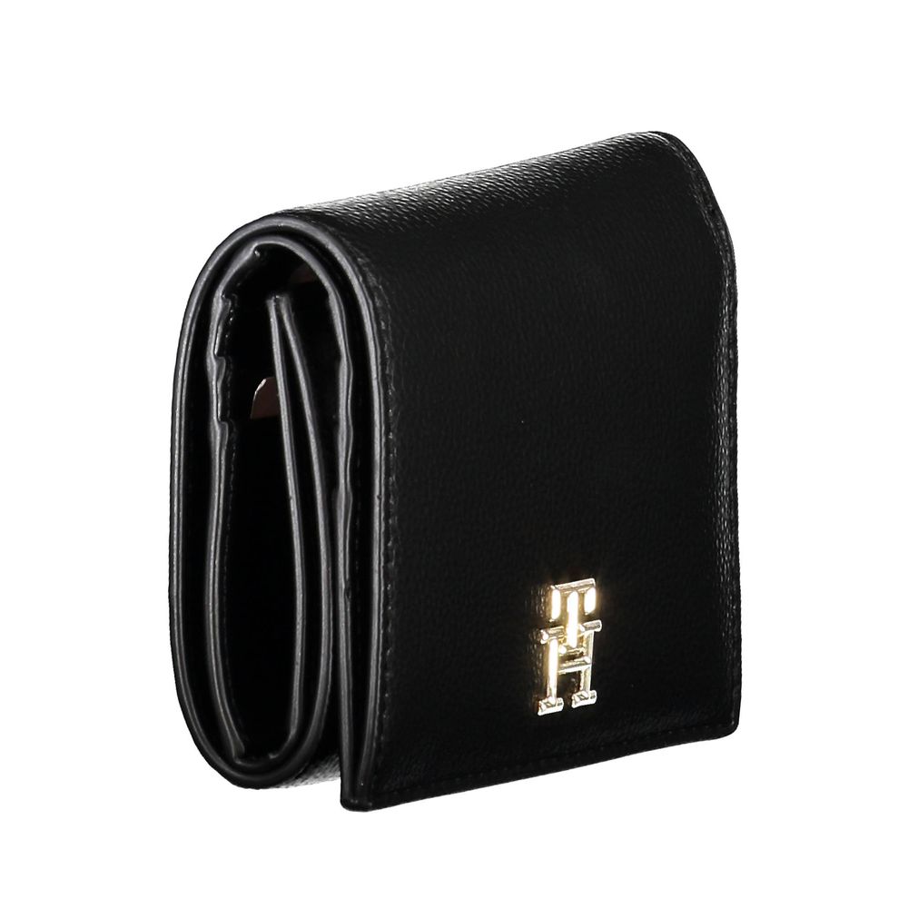 Black Polyurethane Women Wallet