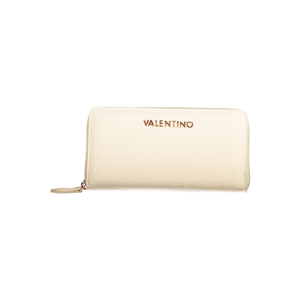 Beige Polyurethane Women Wallet