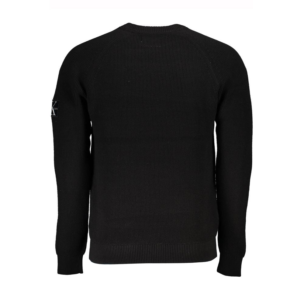 "Black Cotton Men's Sweater"