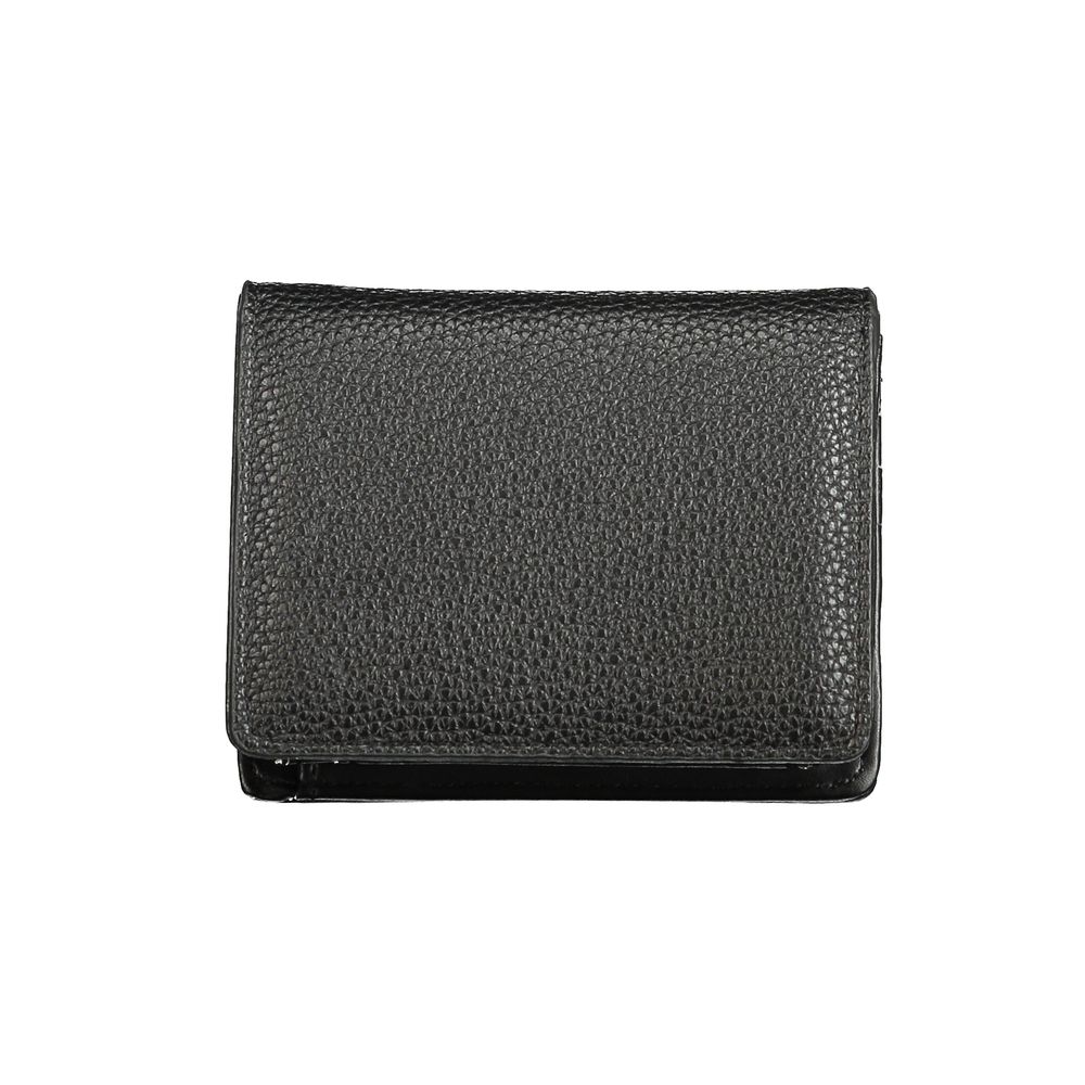 Black Polyurethane Women Wallet