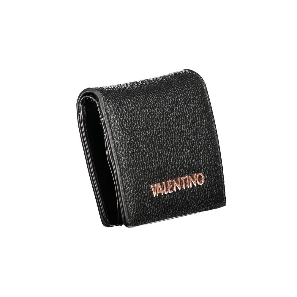 Black Polyurethane Women Wallet