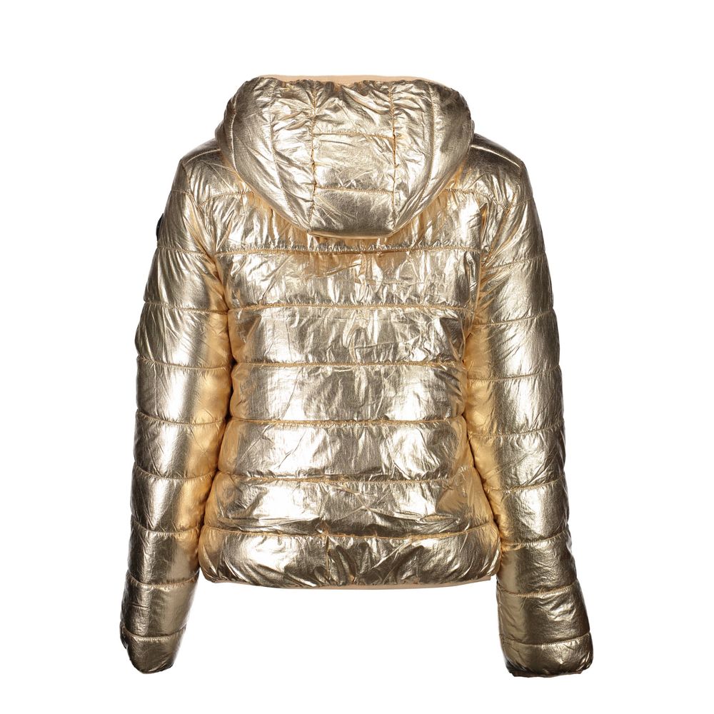 U.S. POLO ASSN. Gold Nylon Full-Length Jacket