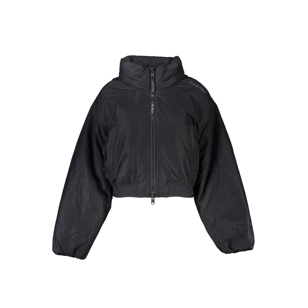 Black Polyester Women's Jacket