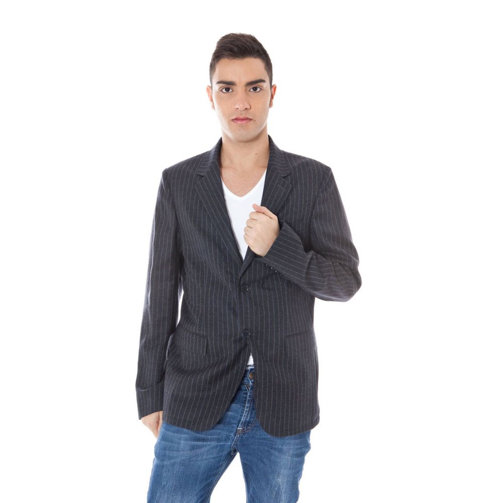 Grigio Wool Men Jacket