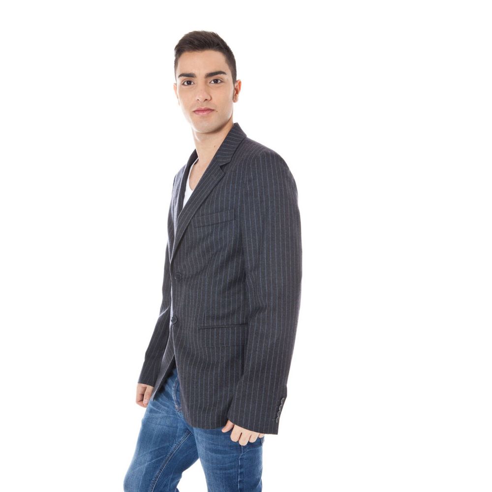 Grigio Wool Men Jacket