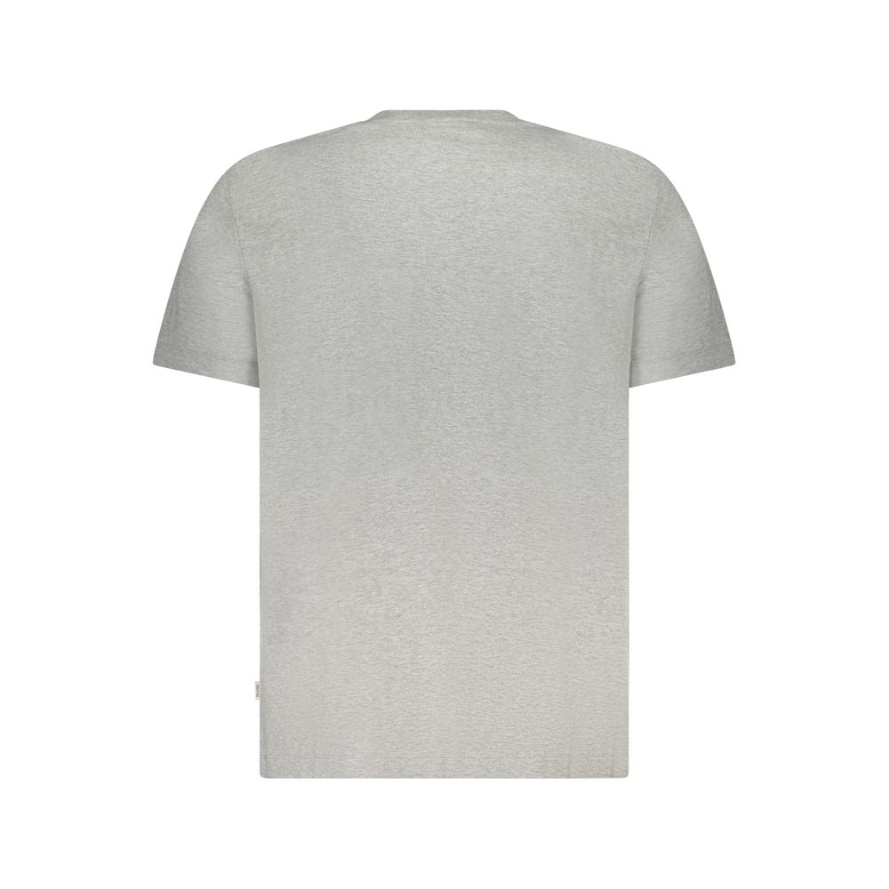 Guess Jeans Gray Cotton Men T-Shirt
