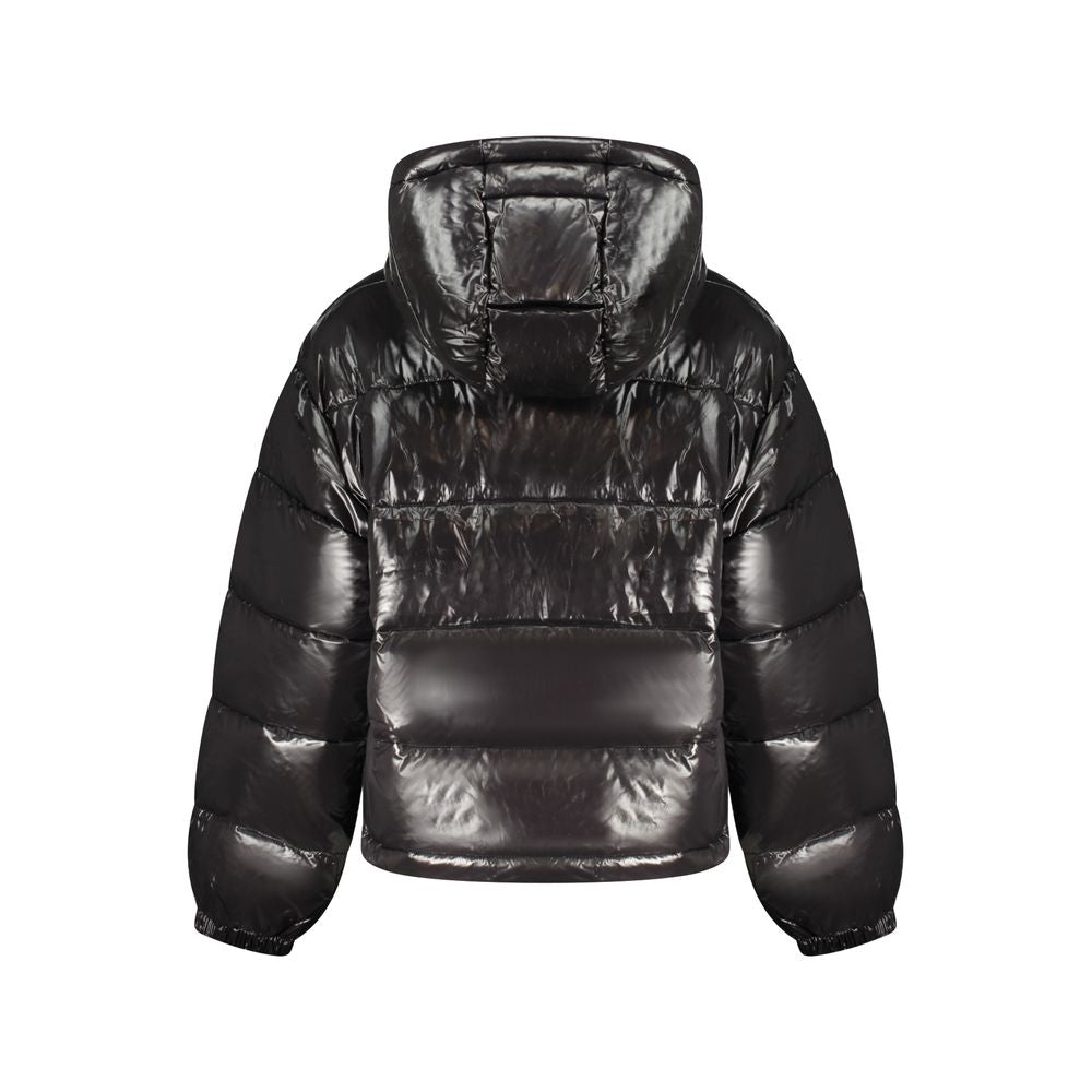Black Polyester Women Jacket